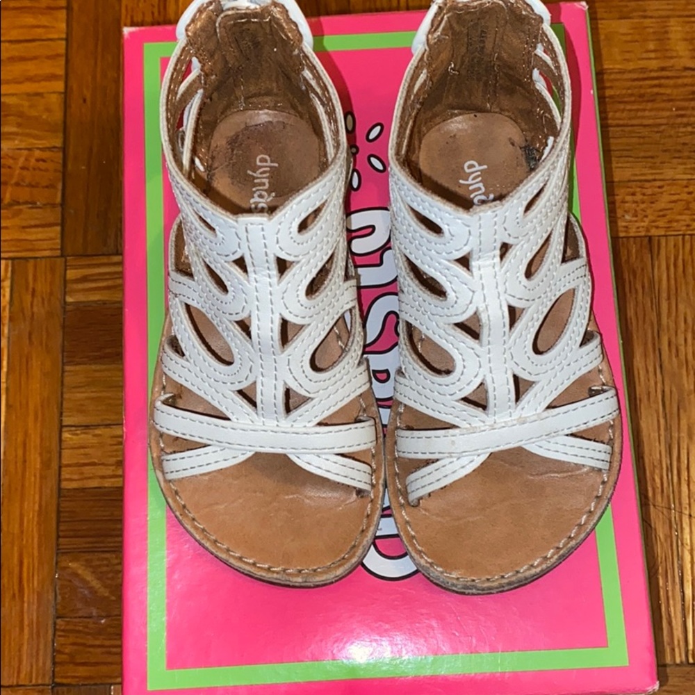 Dynasty White Sandals